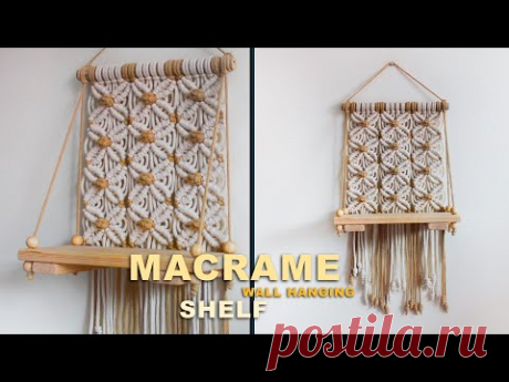 DIY: Tutorial Macrame Wall hanging Shelf | Home Decoration |