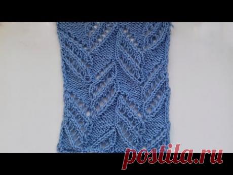 Отличный узор спицами для палантина, джемпера и т.п. Great knitting pattern for a tippet