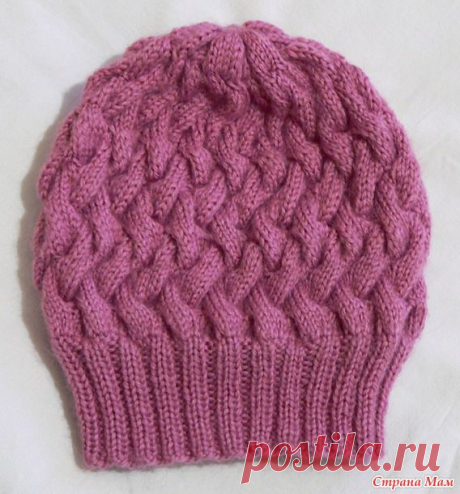 Шапочка с переплетениями