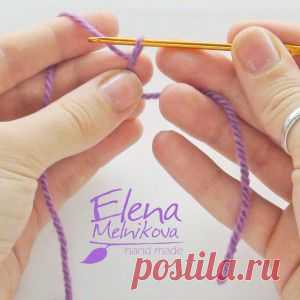 Воздушная петля крючком. Цепочка из воздушных петель | Crochet-Story.ru