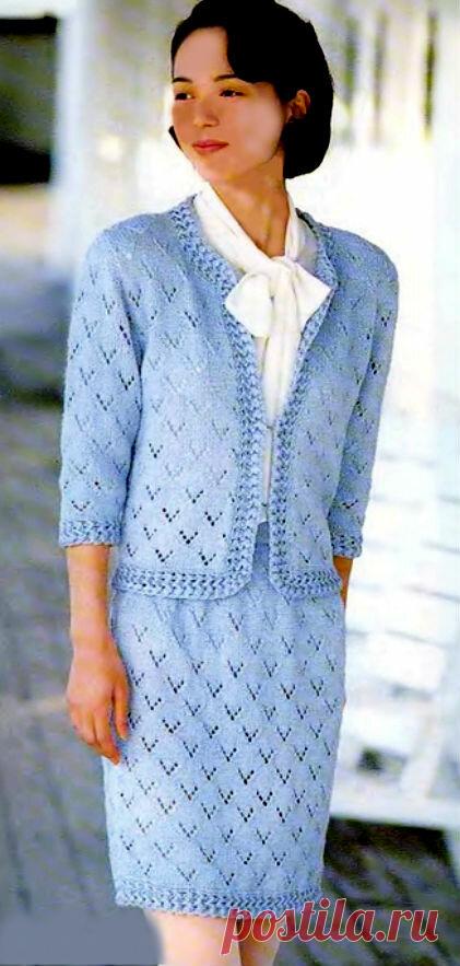 Элегантные вязанные костюмы для любого случая. 6 моделей + схемы | Дневник рукодельницы | Яндекс Дзен