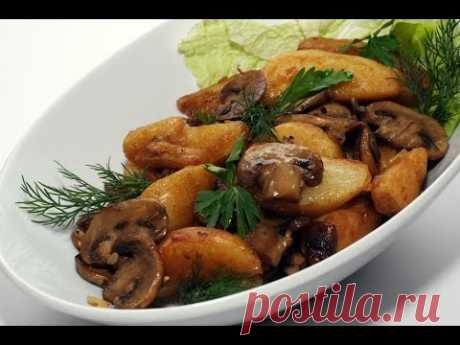 Картошка с мясом и грибами по-мужски.