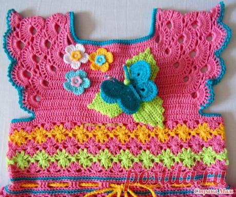 А давайте свяжем вместе радужное платьице! - Вяжем вместе он-лайн - Страна Мам
