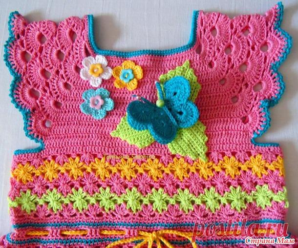 А давайте свяжем вместе радужное платьице! - Вяжем вместе он-лайн - Страна Мам