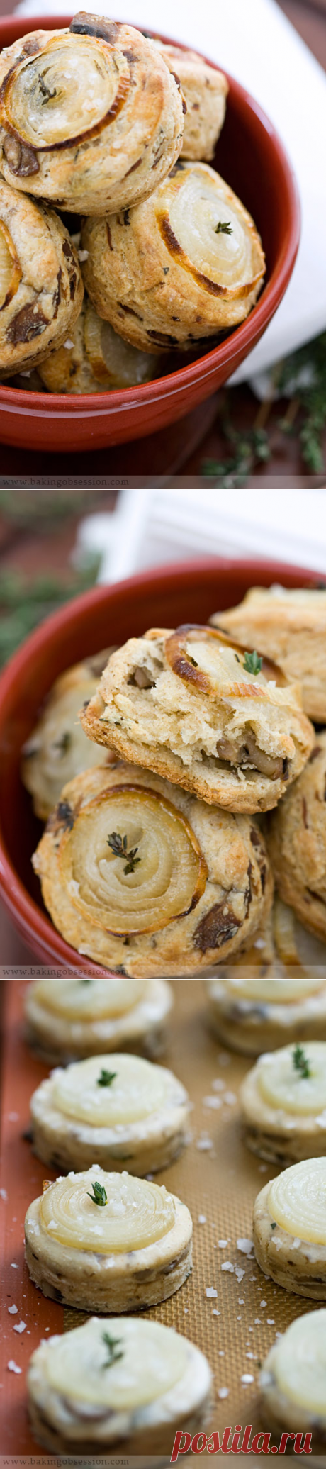 Mushroom Onion Scones | Baking Obsession