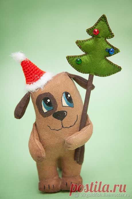 Шьём кофейную собачку к Новому году (МК)