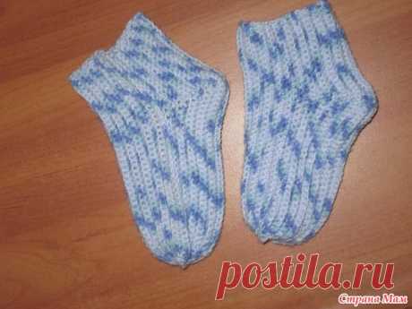 Носочки крючком поперечным вязанием МК (Дополнено) - Вязание для детей - Страна Мам