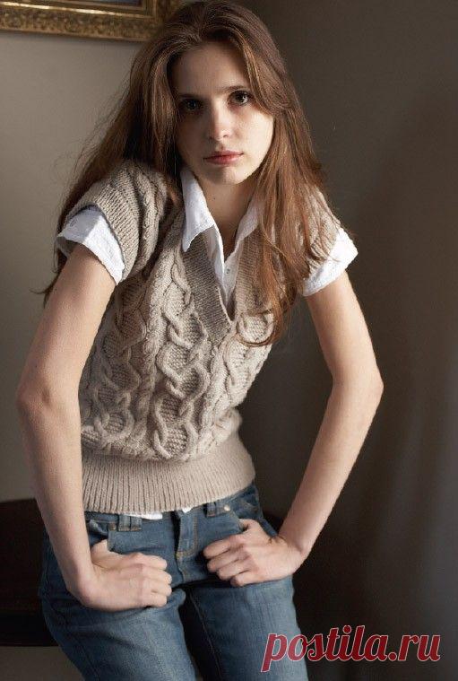 Catriona от Debbie Bliss. Жилеточка) Спицами
