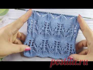 Lace Stitch Knitting Pattern| Ajourmuster stricken| Punto Traforato ai ferri| Point Ajouré de Tricot