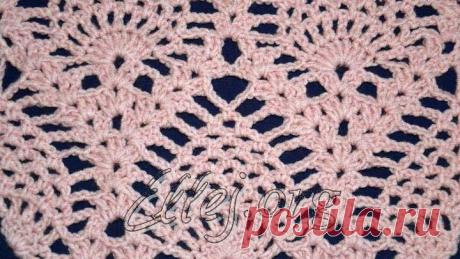 Узор Ананасы без расширения • Вязание крючком от Елены Кожухарь