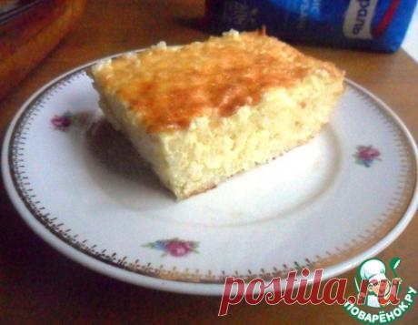 Рисовая ванильная запеканка