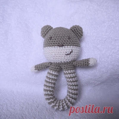 Является ли это игрушкой: Teddy rattle free pattern