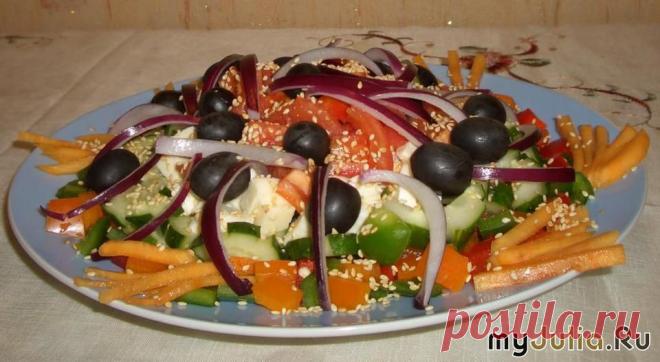 Греческий салат ( с хурмой): Рецепты и кулинария - женская социальная сеть myJulia.ru