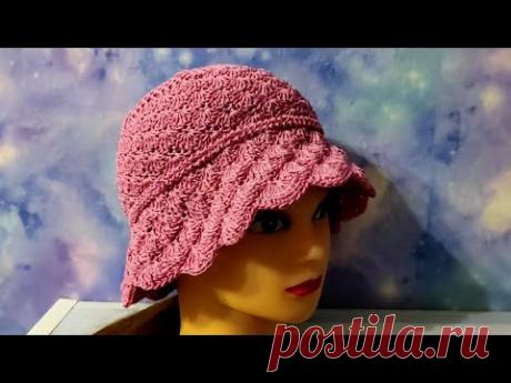 ПАНАМА КРЮЧКОМ. Панама крючком на любой размер, подробный М. К.  1Часть.