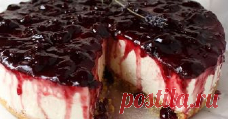 Перфектният чийзкейк без печене :) със сладко от вишни / No Bake Morello Cherry Cheesecake