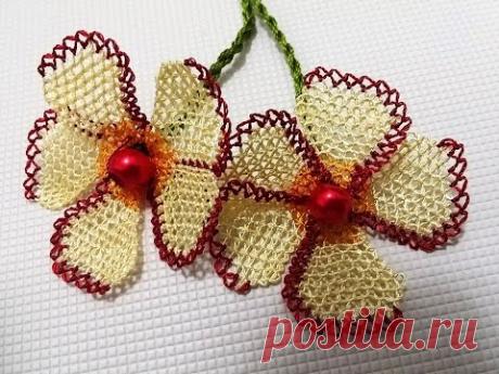 İğne Oyaları Gönül Çiçeği Yapılışı