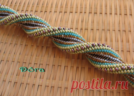 Дора gyöngyei: Дупла csavar (horgolt karkötő) | Bead