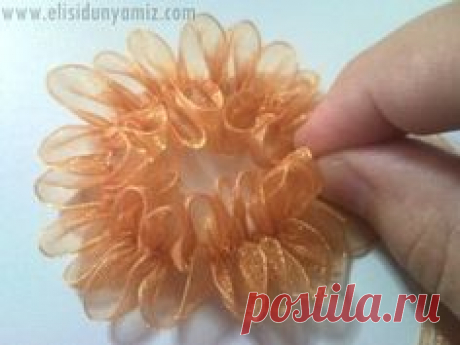 Patty Caza приколол(а) это к доске ribbon, paper and felt flower | Pi…
