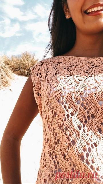 Красивый топ спицами