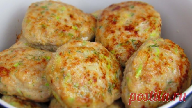 Готовим сочные куриные котлетки с кабачком. С пользой для фигуры