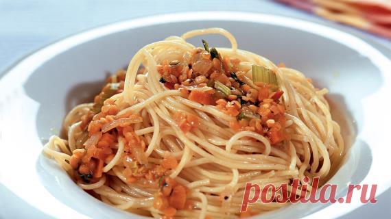 Спагетти с соусом из чечевицы, пошаговый рецепт с фото Спагетти с соусом из чечевицы. Пошаговый рецепт с фото, удобный поиск рецептов на Gastronom.ru