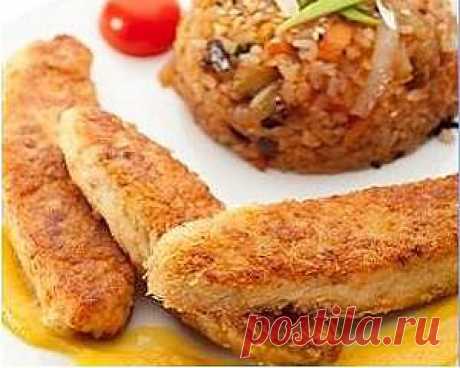 Рыбные палочки приготовленные по домашнему рецепту.