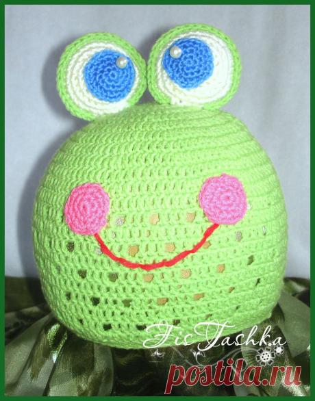 В гостях у ФисТашки: Шапка &quot;Озорная лягушка&quot;. Мастер-класс.