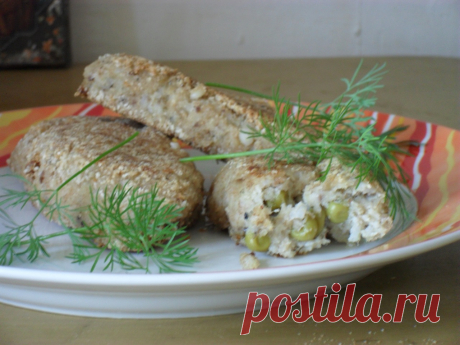 рыбные зразы с овощной начинкой
