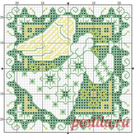 Новогодние схемы вышивки ассизи