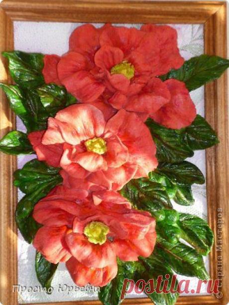 Лепим камелию из соленого теста.МК. | Страна Мастеров