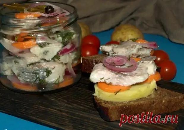 Маринованая сельдь по шведски.