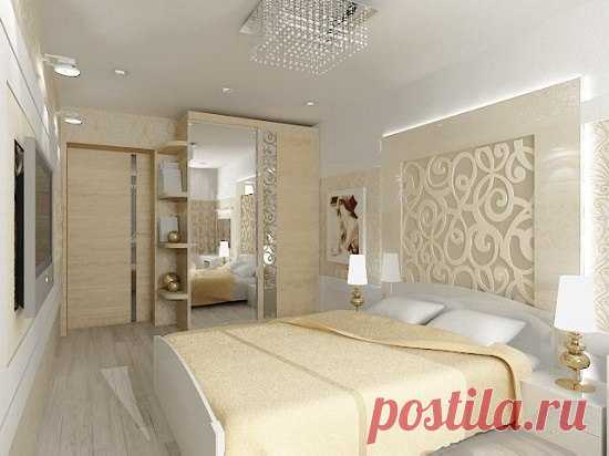 Красивая светлая спальня