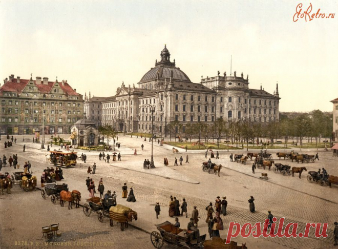 Историческое ядро города. - Остальной мир > Германия > Мюнхен  - ЭтоРетро.ru - старые фото городов