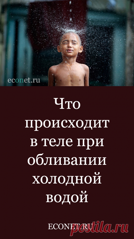 Что происходит в теле при обливании холодной водой

При обливании холодной водой происходит резкое сужение кровеносных сосудов. Их просвет сужается и кровь вынуждена двигаться с большей скоростью. Однозначно улучшается кровообращение во всем организме. Укрепляются стенки артерий и вен, нормализуется работа системы кровоснабжения в целом, повышается работоспособность всей сердечно – сосудистой системы.