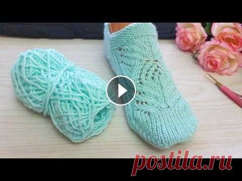 Самые красивые следки на двух спицах с японским ажуром Японский ажур Ажур "Крылья ангела"...