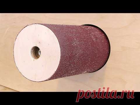 Простая шлифовалка из куска фанеры и двигателя