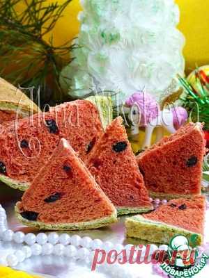 Хлеб "Дольки арбуза" - кулинарный рецепт