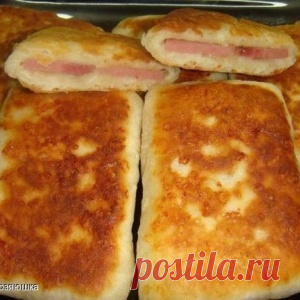 Вкуснейшие лепешки с ветчинной начинкой