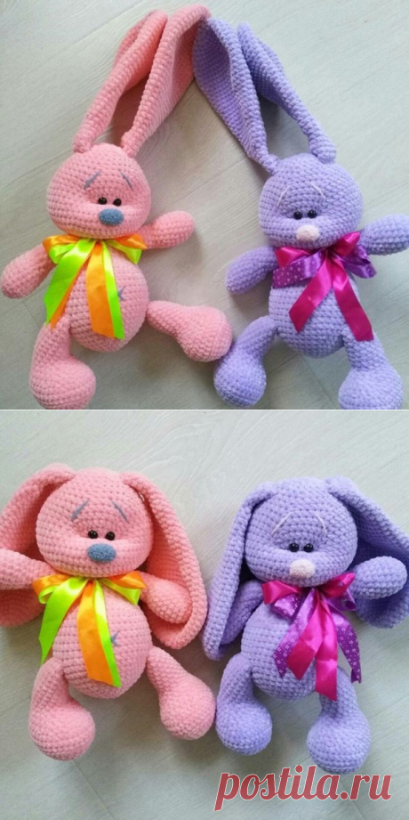 ​Вязаные зайки Марины Григоревской