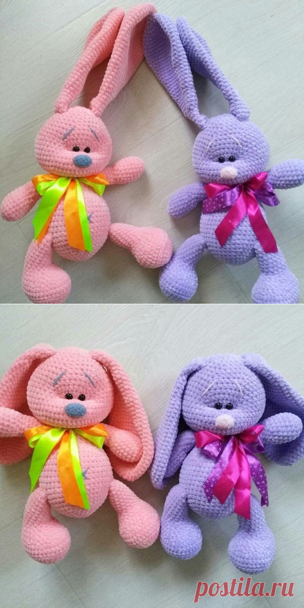 ​Вязаные зайки Марины Григоревской