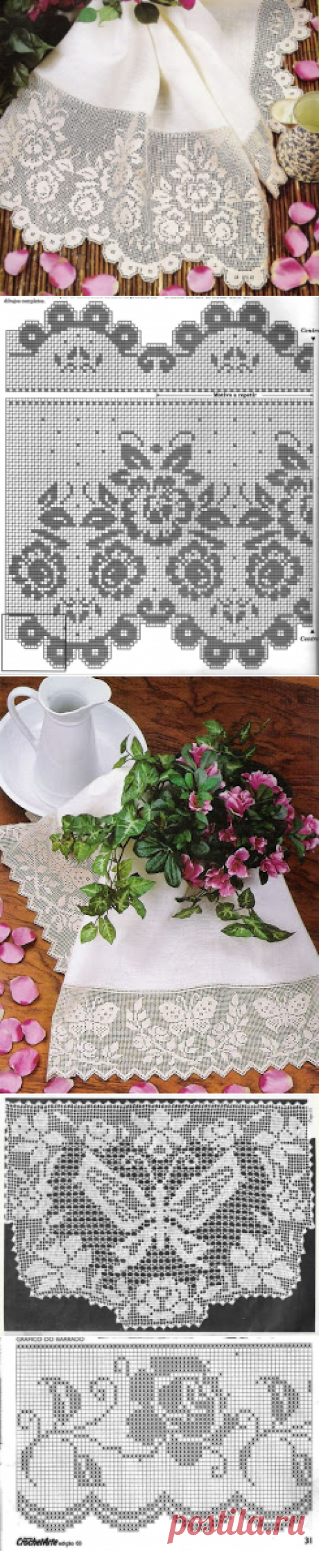 Филейное вязание (много картинок)