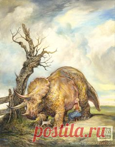 MILKING THE TRICERATOPS BY OMAR RAYYAN