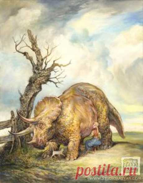 MILKING THE TRICERATOPS BY OMAR RAYYAN
