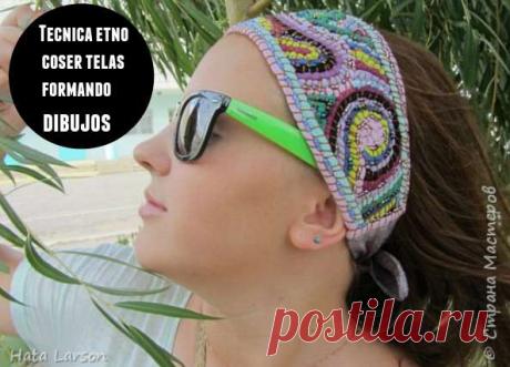 Tecnica etno coser telas formando dibujos - enrHedando