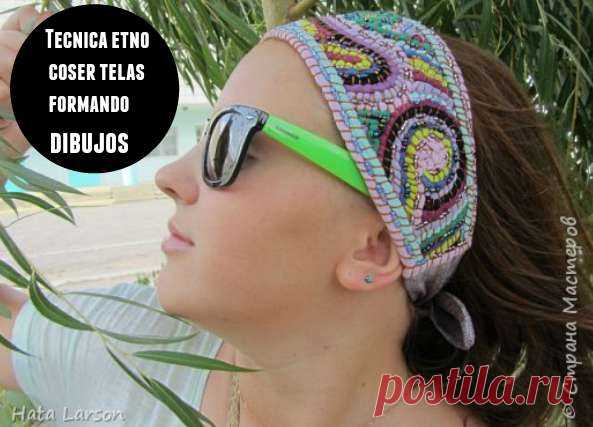 Tecnica etno coser telas formando dibujos - enrHedando