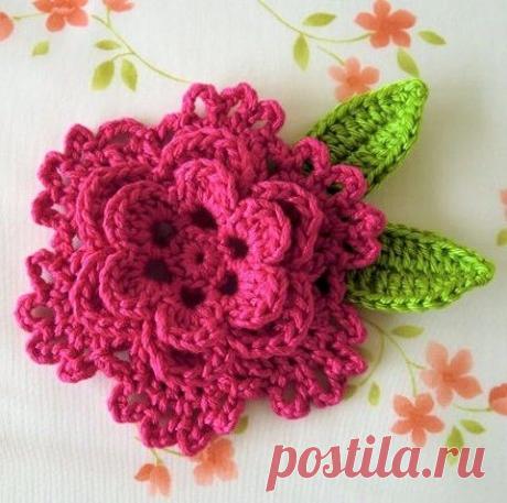 Схемы вязания разнообразных цветов. Обсуждение на LiveInternet - Российский Онлайн-Дневников