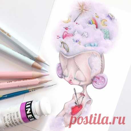 #GirlfriendsOfHalloween Day 26: Doll 🎀🌈✨ (💖ADOPTED💖)
.
❣️The Girlfriends of Halloween are SOLD OUT❣️💝thank you so much 💝
.
#camillepfister #halloween  #illustration #creepycute  #darkart #dark #popsurrealism #lowbrow #surreal #kawaii #art #goth #gothic #pastelgoth #drawlloween #fashiongirlfriends #beautifulbizarre #lolita  #doll #pink #magicalgirl #pastel