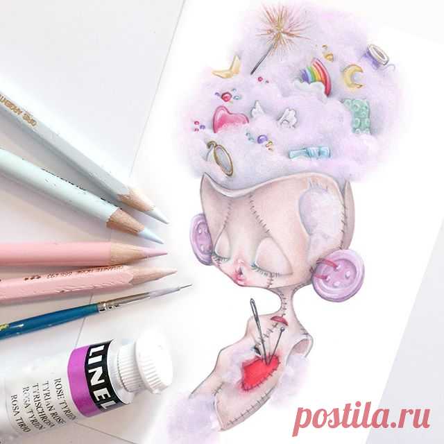 #GirlfriendsOfHalloween Day 26: Doll 🎀🌈✨ (💖ADOPTED💖)
.
❣️The Girlfriends of Halloween are SOLD OUT❣️💝thank you so much 💝
.
#camillepfister #halloween  #illustration #creepycute  #darkart #dark #popsurrealism #lowbrow #surreal #kawaii #art #goth #gothic #pastelgoth #drawlloween #fashiongirlfriends #beautifulbizarre #lolita  #doll #pink #magicalgirl #pastel