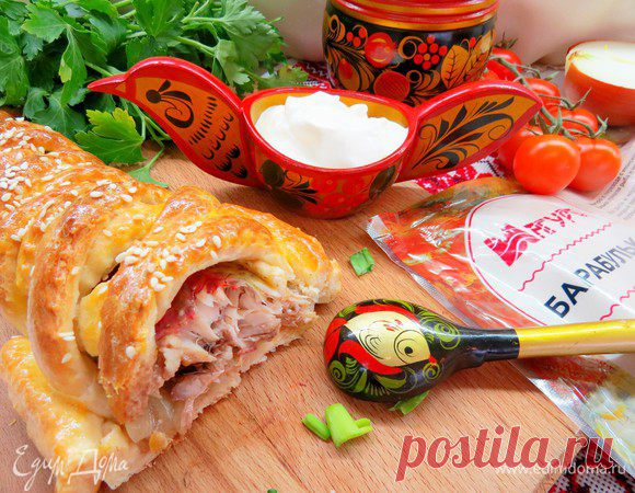 Русский рыбник. Ингредиенты: мука, молоко, яйца куриные | Официальный сайт кулинарных рецептов Юлии Высоцкой