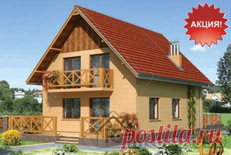 Проект дома из бруса Неаполь 8 x 10 м, общая площадь 160 м2, заказать проект и его недорогое строительство под ключ, вы можете у нас.